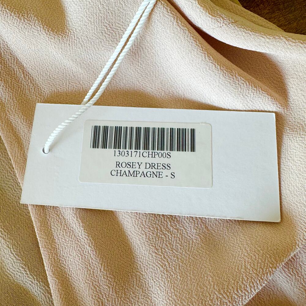Reformation Rosey Dress in Champagne Formal Gown Prom Wedding Small - Picture 10 of 11